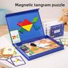 Wooden Magnetic Tangram Puzzle Set For Kids Educational Toy For Preschool And Elementary
