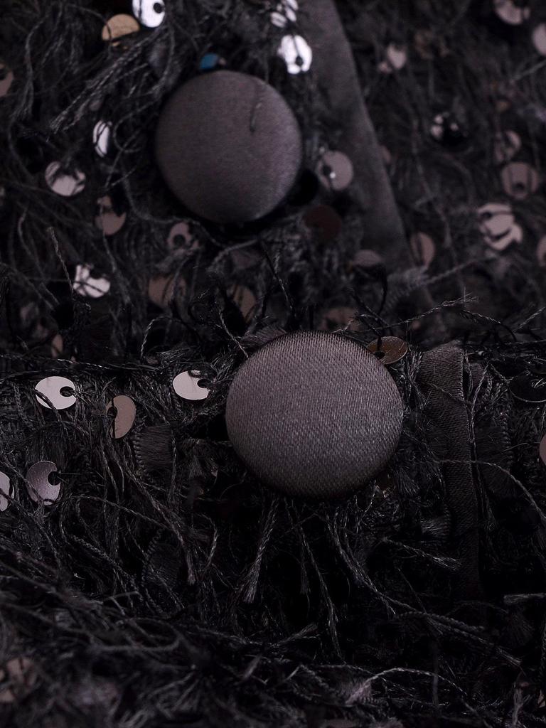 2025 Spring Women's Embellished Top with Sequins and Tassels - European & American Style Fashion