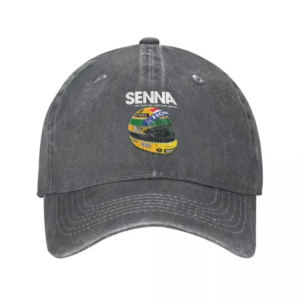 Hip Hop Wash Ayrton Senna Kask Samochód wyścigowy Kucyk Czapka z daszkiem Tata Letnia czapka typu Snapback Casquette