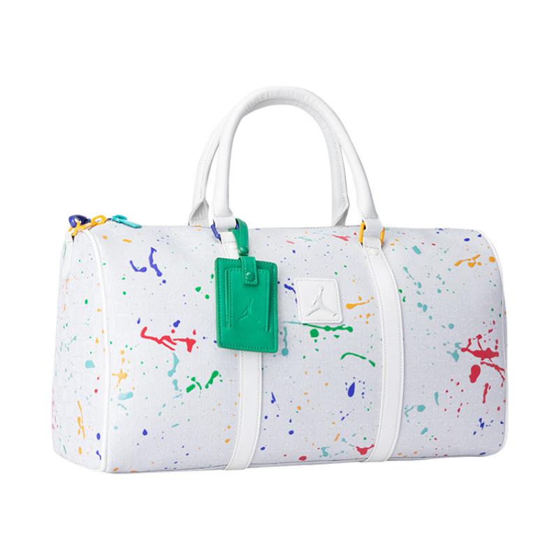 Jordan Polyester Luggage Bag Travel Bag Handbag Unisex White Jordan JD2513021AD-001