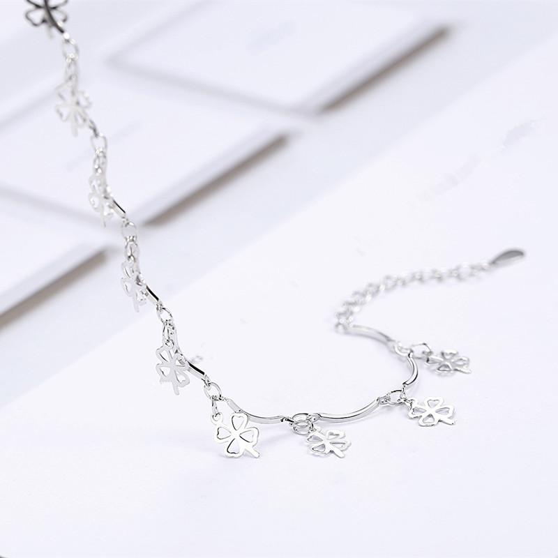 Brățări din argint 925 de calitate superioară pentru femei Bijuterii de modă Brățară cu trifoi Accesorii pentru petreceri pentru femei.