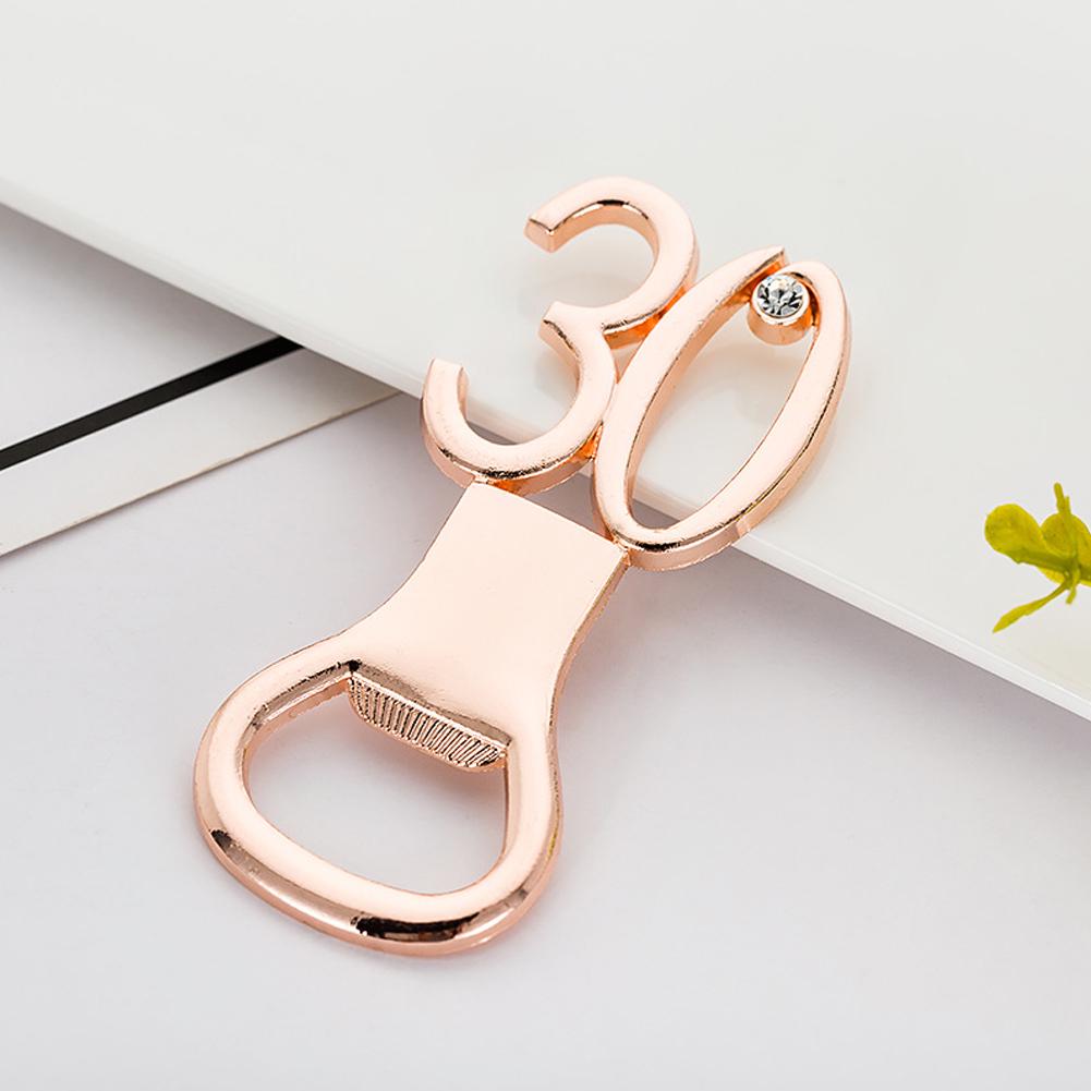 Beer Opener Number Shape Bottle Opener Birthday Gift Wedding Anniversary Party Supplies Bar Tool