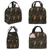 Bob Marley Album Musique Reggae Style Jamaïcain Sac Repas Isotherme pour Femmes Glacière de Bureau Boîte Thermique Alimentaire Sac Tote Sacs Repas