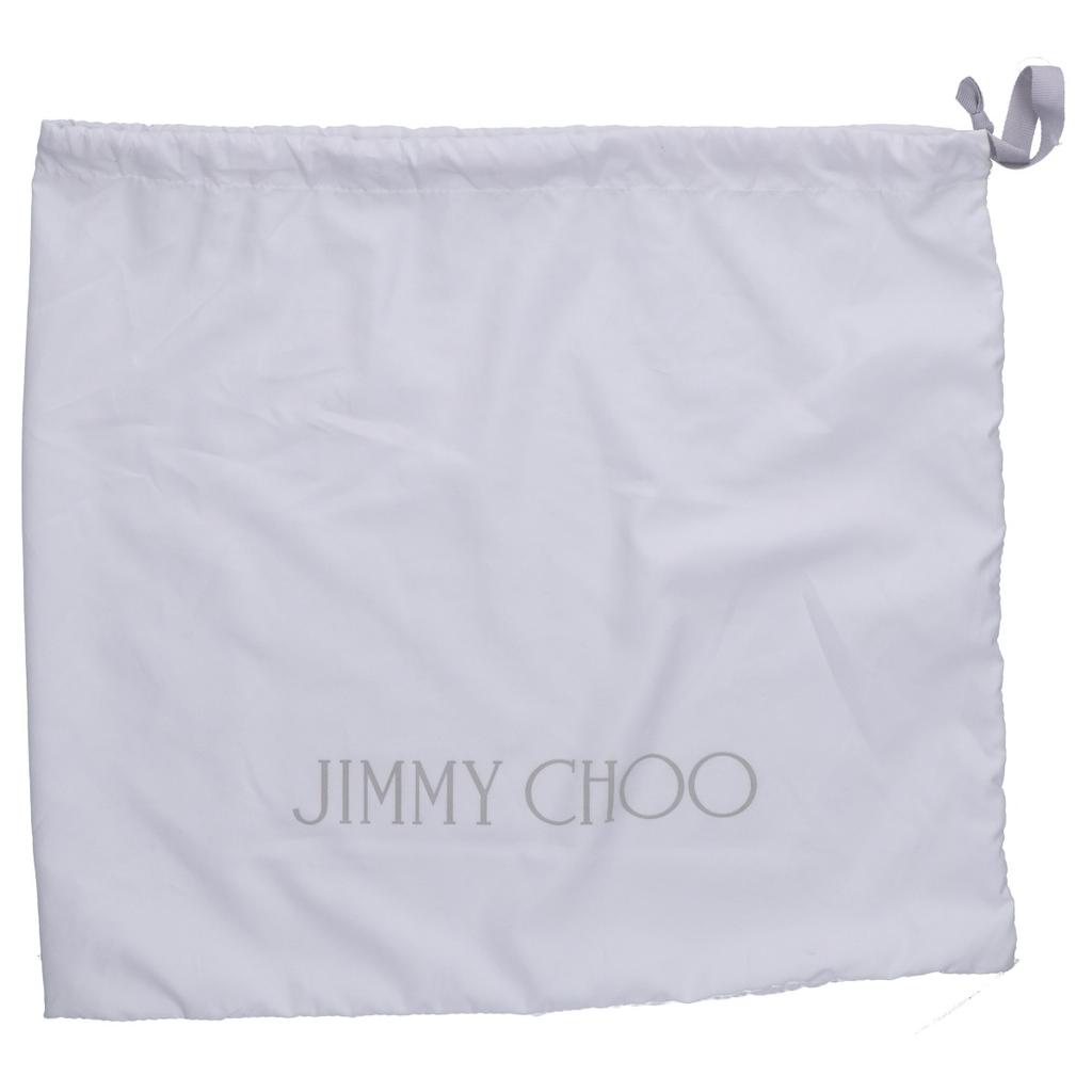 JIMMY CHOO SOFIA Star Studs Leather Tote Bag SilverUsed