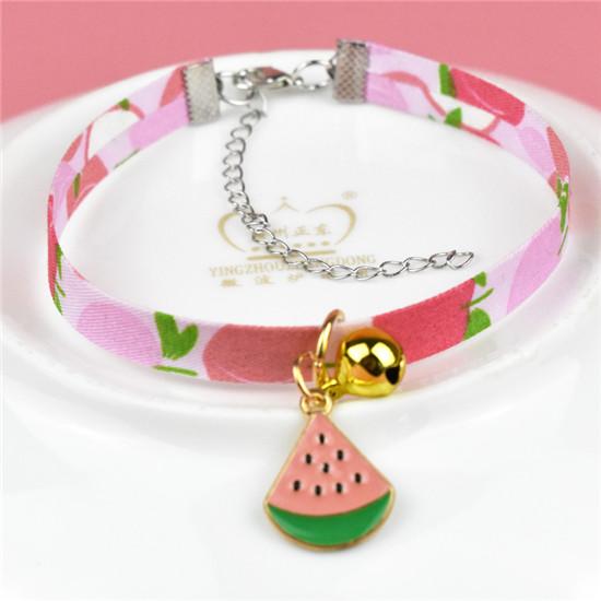 Haustierhalsband Katze und Windhalsband Haustier Frucht-Halsband Katzenhalskette Haustierschmuck Verstellbares Halsband Haustierbedarf Bequem zu tragen