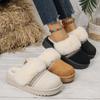 Women's Wide Width Ethnic Slippers, Platform Winter Booties, Outdoor Furry Slides Wholesale