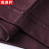 Hengyuanxiang Men's Summer 100% Pure Wool Business Casual Polo Shirt