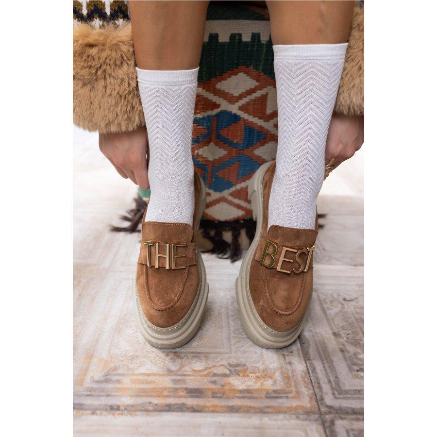 Women's Genuine Suede Casual Shoes Loafers