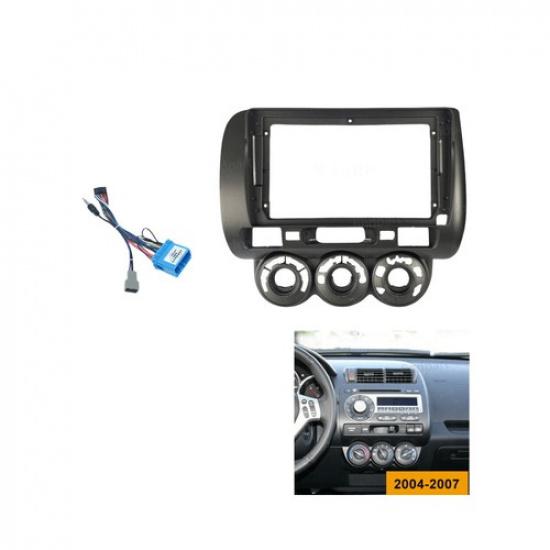 9'' for Honda Fit Jazz 2004~07 Car Radio Stereo Fascia Frame Panel Trim Harness