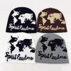 1pc Earth Letter Beanies Hats for Men and Women,Warm Vintage Hip Hop Personal Streetwear,Suitable for Winter Halloween,party