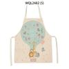 Cute Koala Giraffe Print Kitchen Apron for Women Kids Linen Bib Home Cleaning Apron Household Cooking Baking Accessories