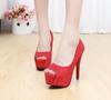 Wholesale Fashion Ladies Dance Shoes Popular Open Toe Shimmering Party High Heels for Women