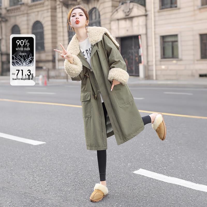 

Женский пуховик средней длины для работы Sibaishe S