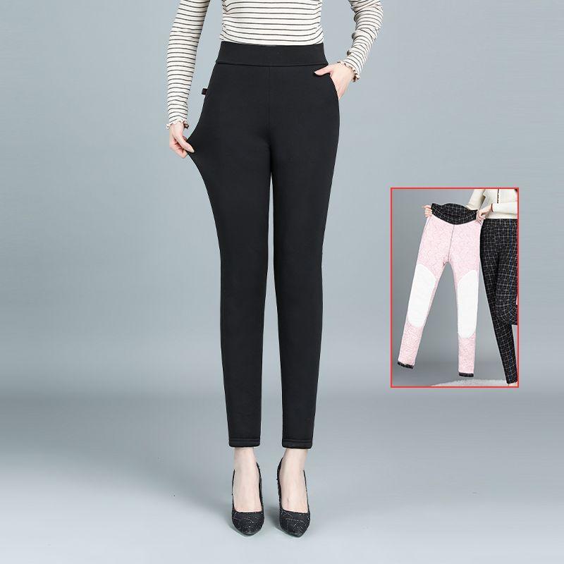 

Women s Winter High-Waist Thickened Cotton Pants with Knee & Waist Protection 4XL for 140-160 lbs