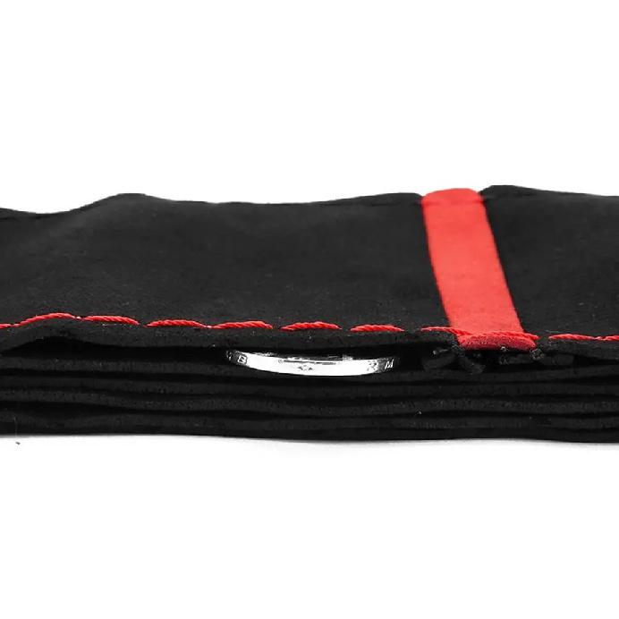 SEAMETAL Braid Steering Wheel Cover Premium Suede Anti Slip Breathable Steering Cover Anti Scratch 37-39CM Steer Wheel Protector