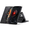 For iPhone 14 Plus Vintage Leather Flip Wallet Case with RFID Blocking Card Slot, Matte Retro Folio Cover for Women Men (4 Colors)