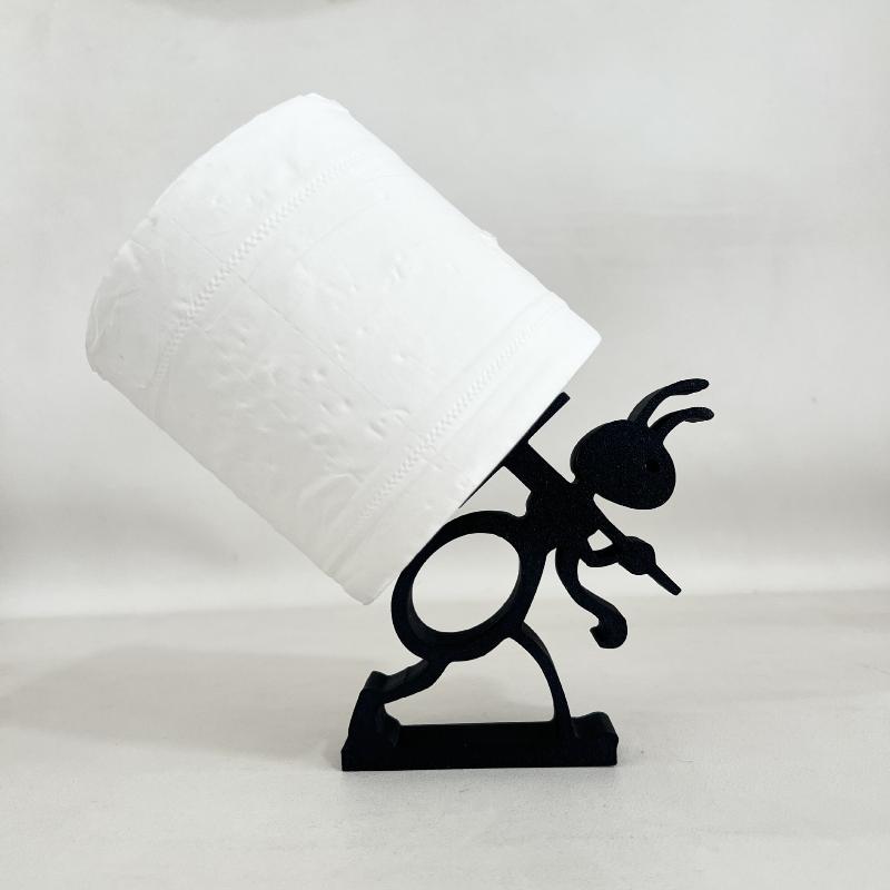 Nový Kreativní 3D Tištěný Držák na Toaletní Papír ve Tvaru Mravence Roztomilý A Jednoduchý Držák na Ruličku Toaletního Papíru