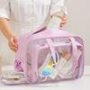 Pu Transparent Waterproof Cosmetic Bag PVC Make Up Bag Travel Storage Bag  Shower