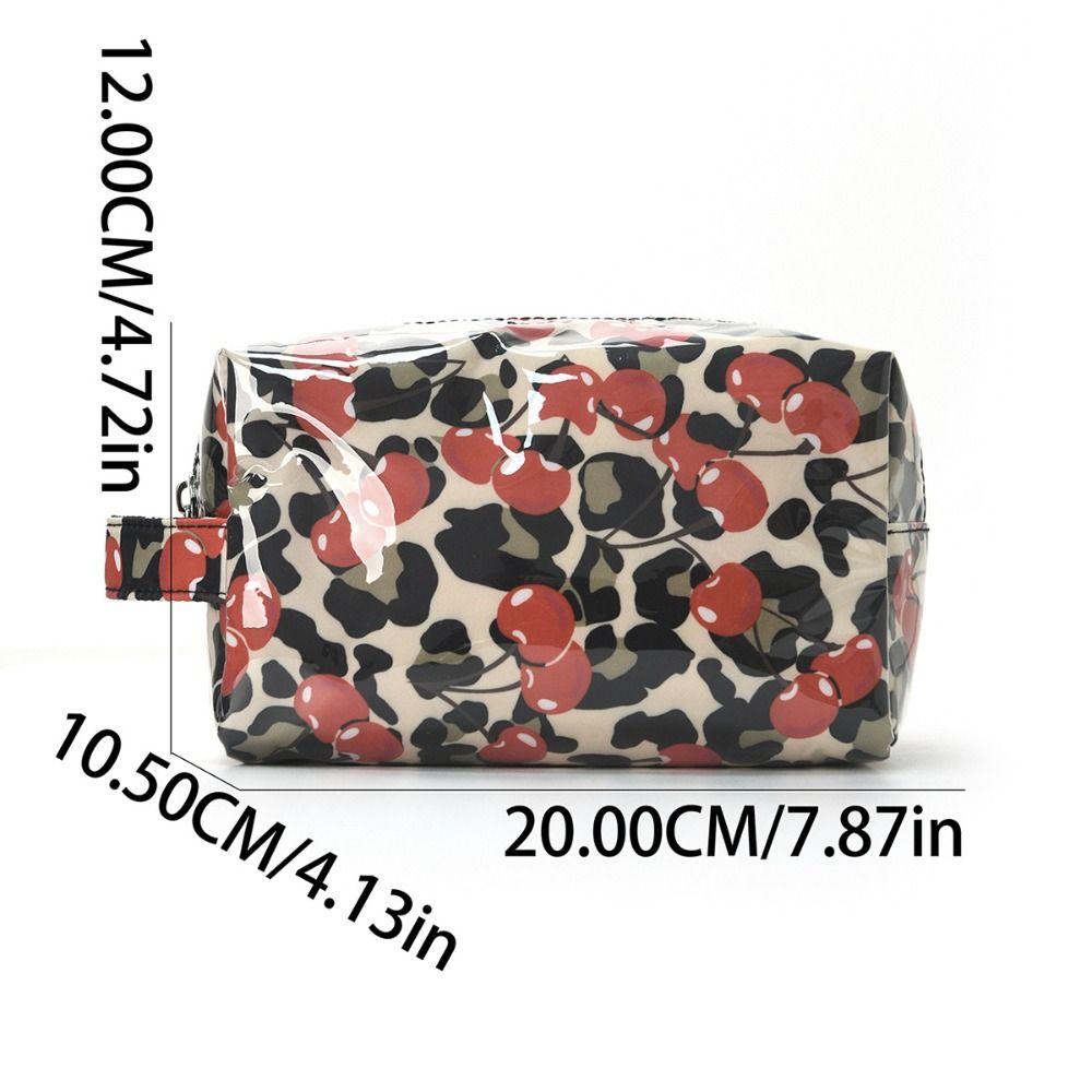 Large Capacity Toiletry Storage Bag Printed Style Women Storage Pouch Daily Travel