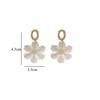 Women’s Irregular Acrylic Flower Drop Earrings, European American Long Dangle Earrings, Fashion Party Jewelry Gift