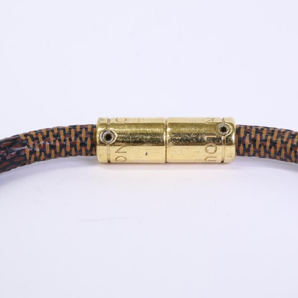 LOUIS VUITTON M6139 Keep It Damier Bracelet Bracelet Brown / GoldUsed