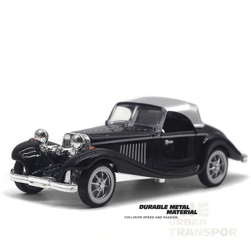 ABBY1 1: 32 alloy classic vintage car 500K hardtop model, rebound model toy, new car model