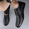 Qualität Neue Herrenschuhe Atmungsaktive Flats Rutschfest Businessschuhe Mode Vielseitig Lederschuhe Lässig Komfort Männlich Niedrige Schuhe