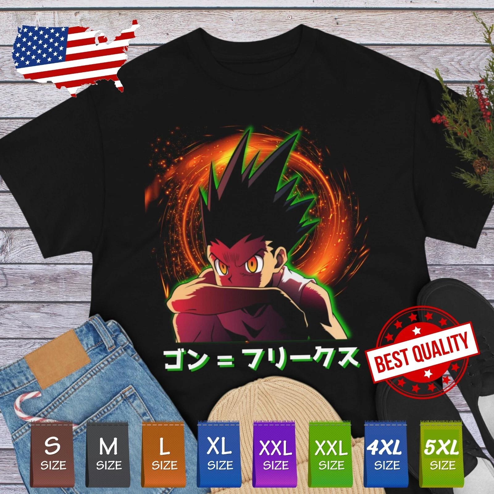Gon T Shirt Hunter x Hunter Anime Clothing Manga Cosplay Tee Japanese Killua 2XL