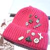Winter Casual Warm Beanie Solid Color Female Caps Fashion Cute Knitted  Bonnet Caps
