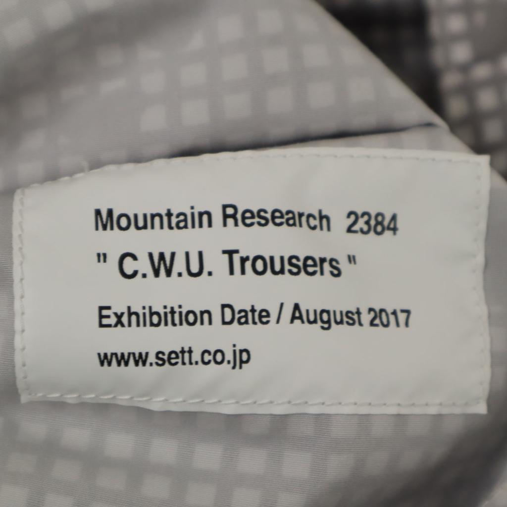 MOUNTAIN RESEARCH Check Pattern Pants M gray Outdoors Men's Used