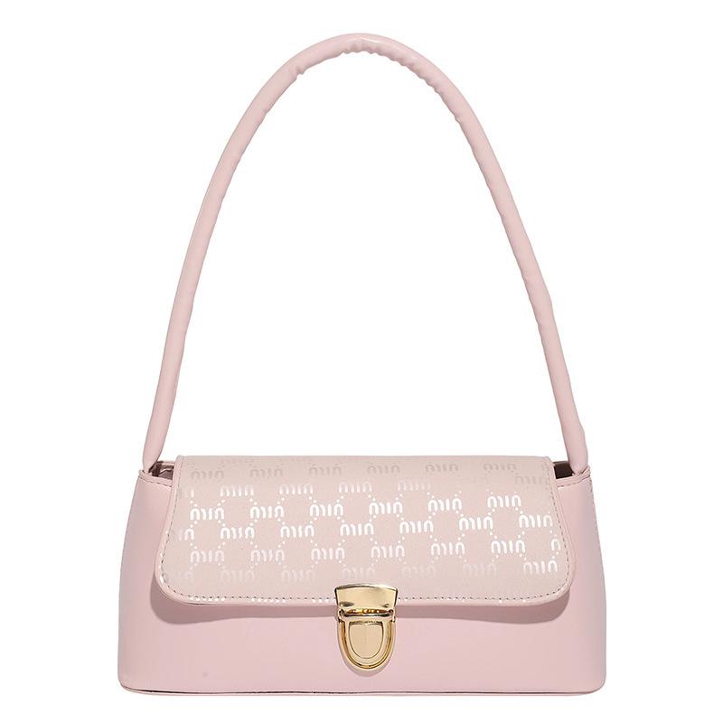 Bag Women's Bag 2025 New Simple Fashion Embossed Women's Shoulder Bag Premium Underarm Bag Small Square Bag
