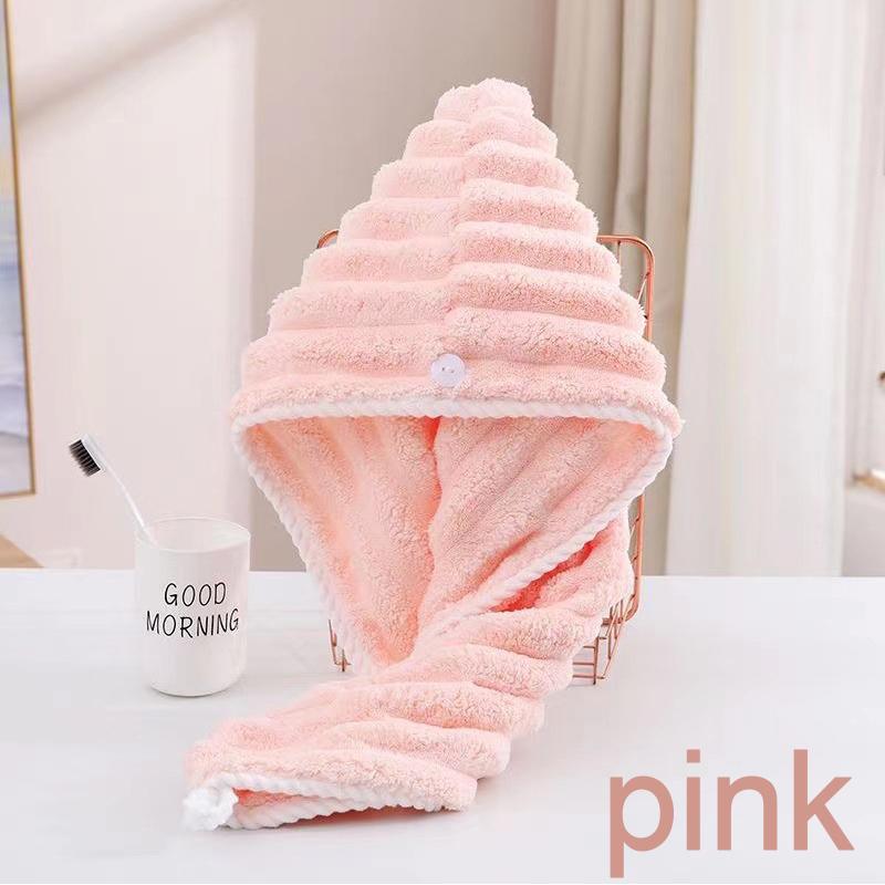 

Конфетный бархат шапочка для сушки волос женская коралловый бархат утолщенная впитывающая быстросохнущая полотенце повязка на голову полотенце для сушки волос 25x65cm