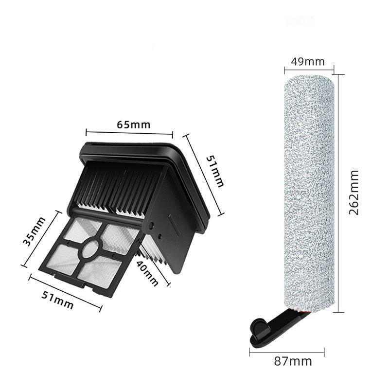 Dreame H12 Pro / H12 Plus Soft Brush Spare Parts Wet Dry Vacuum Cleaner Roller Hepa Filter Accessories