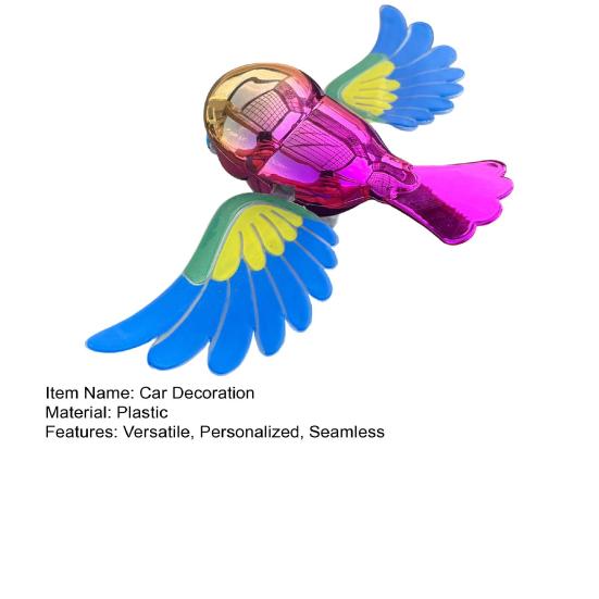 Fliegender Vogel Auto Ornament Motorrad Exklusives Modell Schwingende Flügel Bewegung Deko für Armaturenbrett Kreatives Autozubehör