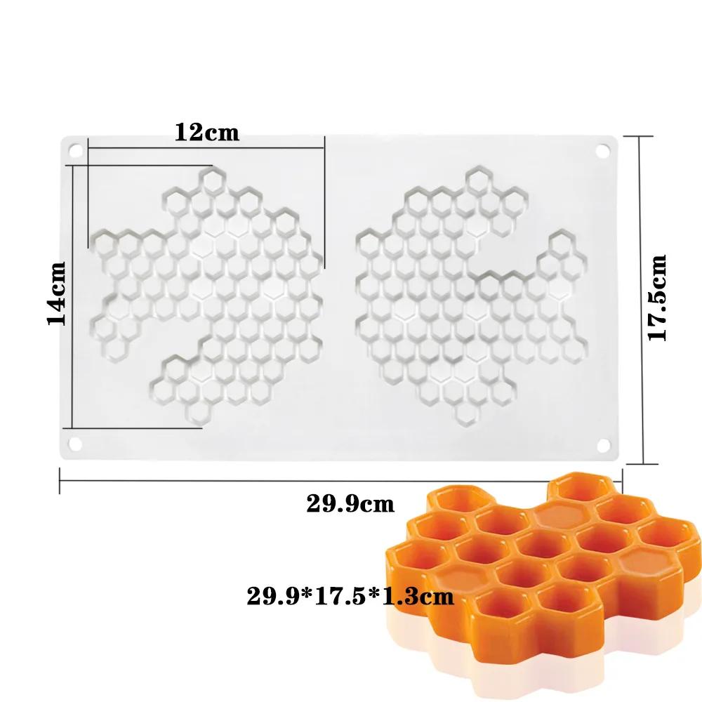 Honeycomb Mousse Cake Mold DIY Chocolate French Dessert Decoration Baking Silicone Mold Kitchen Baking Tool