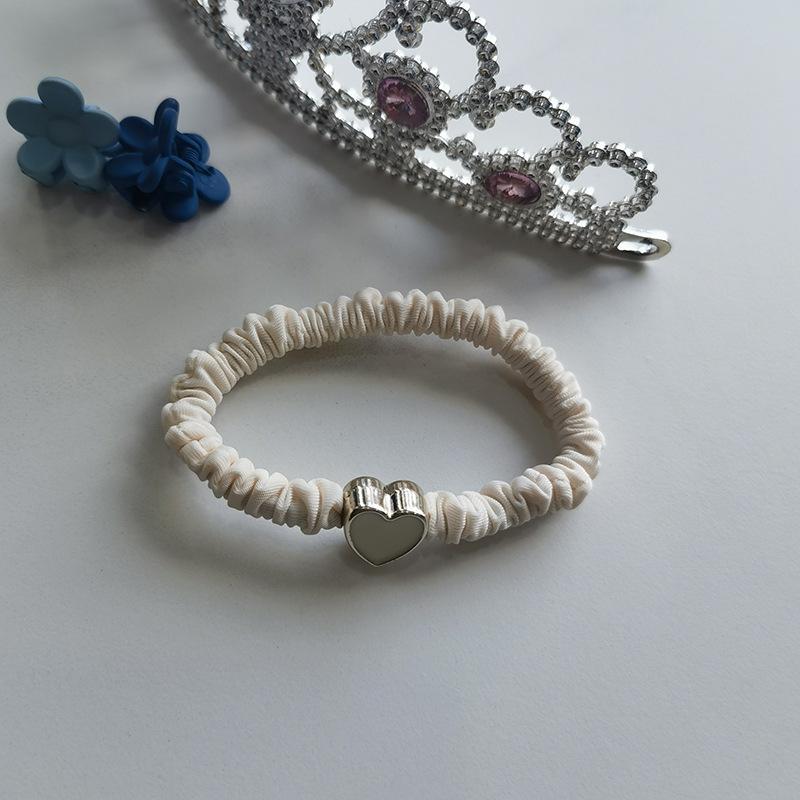Silk Cloth Rubber Band Hair Tie Women's Hair Band Bun Simple Small Intestine Band
