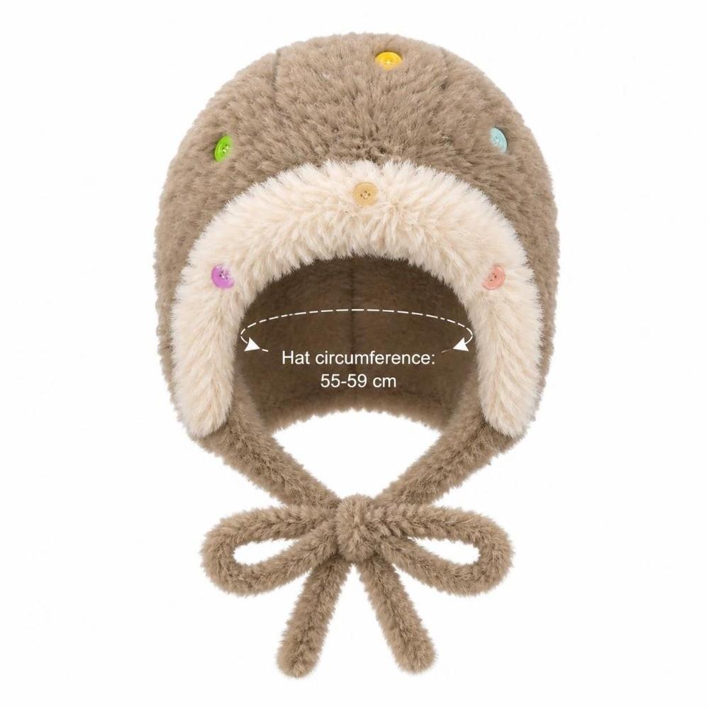 Ear Protection Winter Hat Thickened Pompoms Cap Cute Beanie Hats  Winter