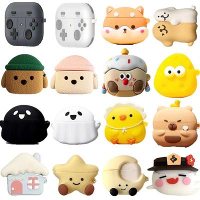 3D Gamepad Niedliche Cartoon-Kopfhörerhülle für Airpods 4 2024 Stoßfeste Vollabdeckung Ohrhörer Kopfhörer-Ladebox-Abdeckung für Airpods4
