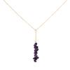 Creative Colorful Raw Crystal Pendant Necklace, Ins Trendy Clavicle Choker