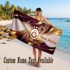 Galatasaray FC Design Beach Towel Custom Text Large Towel for Beach Vacation