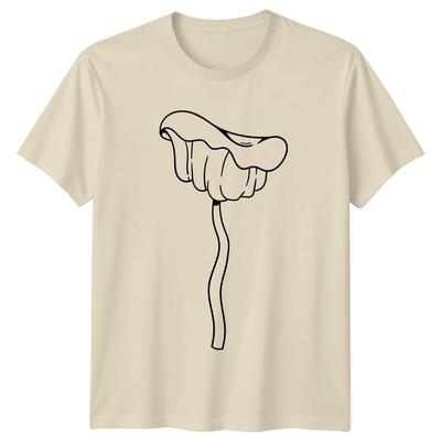 Minimalist Fungi Mushroom Art TShirt Fungi Plant Birthday Gift For Him And Her