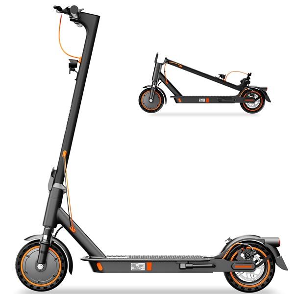 TODIMART-T6ABE 350W Street Legal Electric Scooter, 30km Pure Electric Range, 36V 7.8Ah Battery, 8.5" Solid Tires, 20km/h, 120kg Load