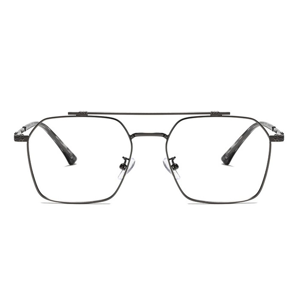 Blue Ray Blocking Anti-Blue Light Glasses Eye Protection Ultra Lightweight Square Glasses Metal Optical Vision Spectacle Eyeglass Men Women