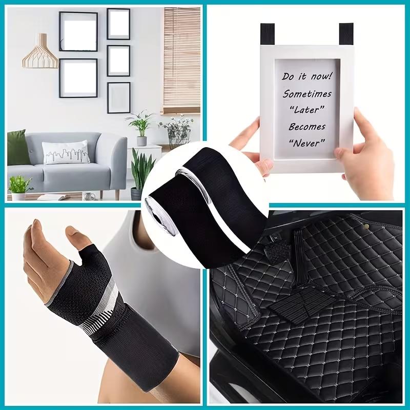 1Roll 1/2/3meters Nylon Couch Cushion Non-Slip Grip Tape Adhesive Hook and Loop Strips for Fabric Outdoor Patio Cush