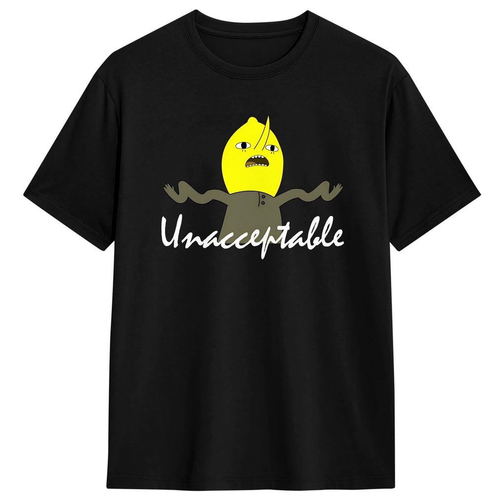 Lemongrab Cartoon T Shirt Unisex Women Cotton Fashion TShirts Crew Neck Tee Shirt Short Sleeve Clothing Summer