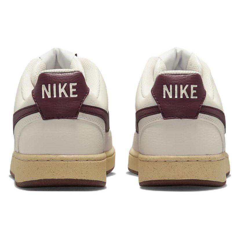 Nike Court Vision Low Next Nature Sail Dark Beetroot Unisex Sneakers Cream Pearl-White Sesame FB8942-133