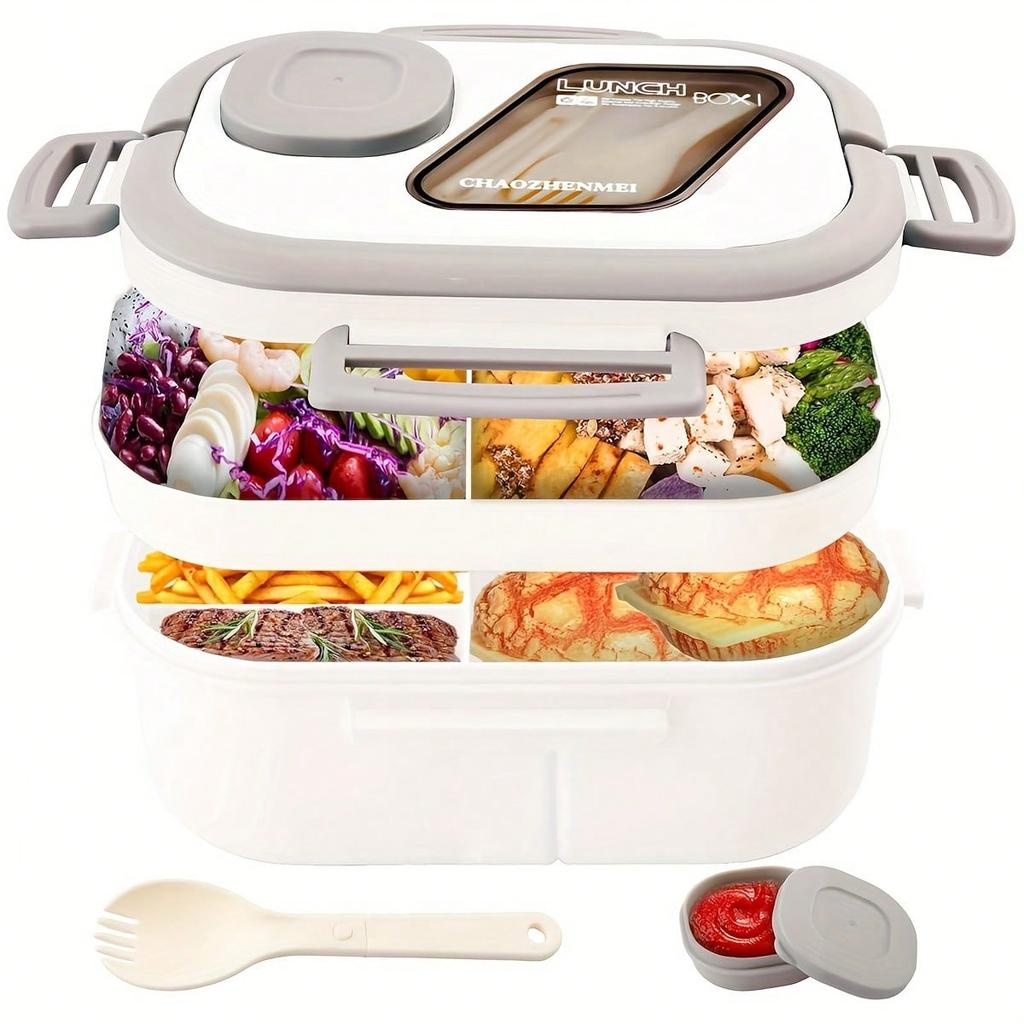 1 Bento-Box für Erwachsene, Salatbehälter, Groß 40,5 oz. Salatschüssel, Bento-Schale für Toppings