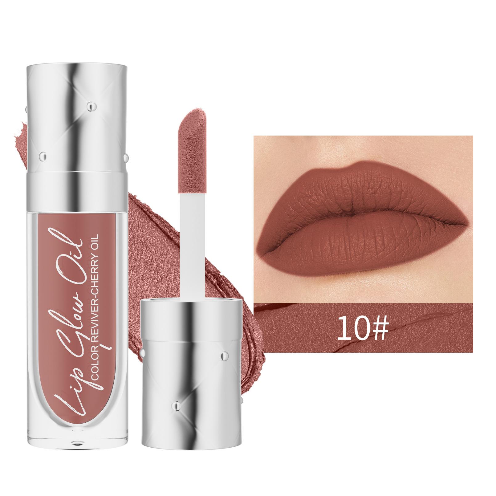 

Velvet Matte Lipstick Lip Gloss, Non-stick Cup Non-fading Matte Lip Glaze 3g