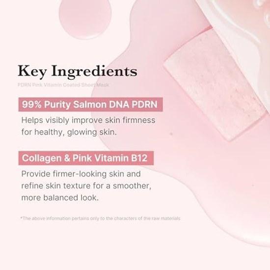 Medikube PDRN Pink Vita Coating Mask Pack Transparent Skin Radiant Moisturized Hydration Daily Face Moisture Charge Korean Cosmetics Skincare