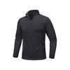 [MAGCOMSEN] Long Sleeve Men's Fleece Lining Golf Wear Sweatshirt Half Zip Mountain Climbing Tennis Training Wear Stretch Sports Fleece Cold